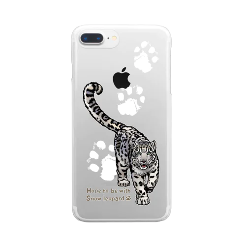 Snow leopard＊ユキヒョウ　スマホケース2 투명 스마트폰 케이스