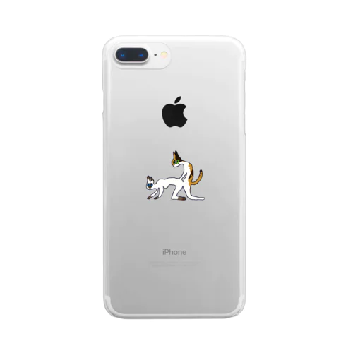 猫人間の Clear Smartphone Case