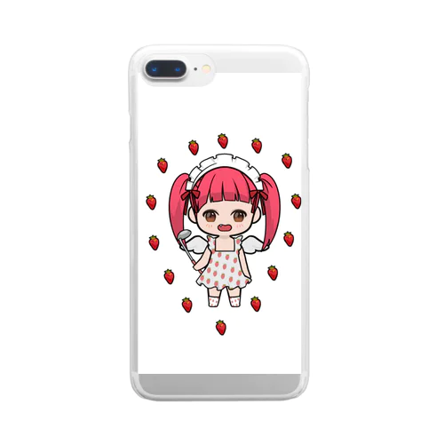 料理失敗しちゃった"いちごver" Clear Smartphone Case