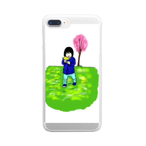 春の散歩 Clear Smartphone Case