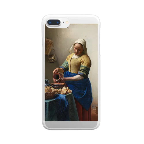 フェルメール / 牛乳を注ぐ女(The Milkmaid 1660) Clear Smartphone Case