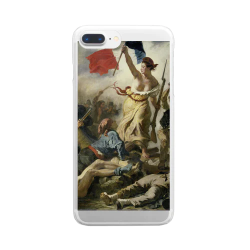 民衆を導く自由の女神 / ウジェーヌ・ドラクロワ(La Liberte guidant le peuple 1830) Clear Smartphone Case