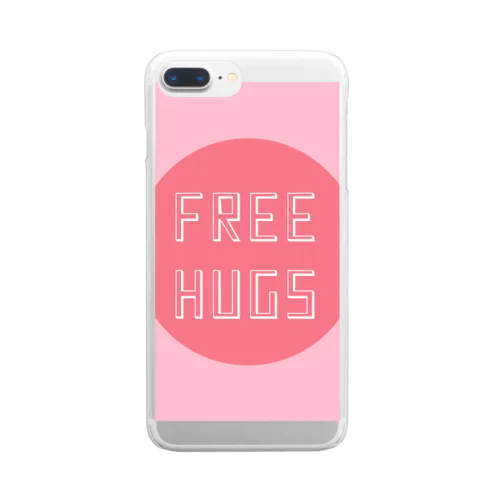 FREE HUGS(フリーハグ)【サークル】 Clear Smartphone Case