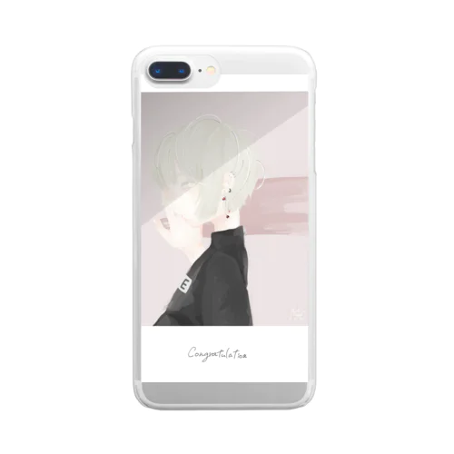 ゆーつ Clear Smartphone Case