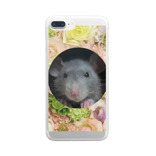 ラットのさくらちゃん Clear Smartphone Case