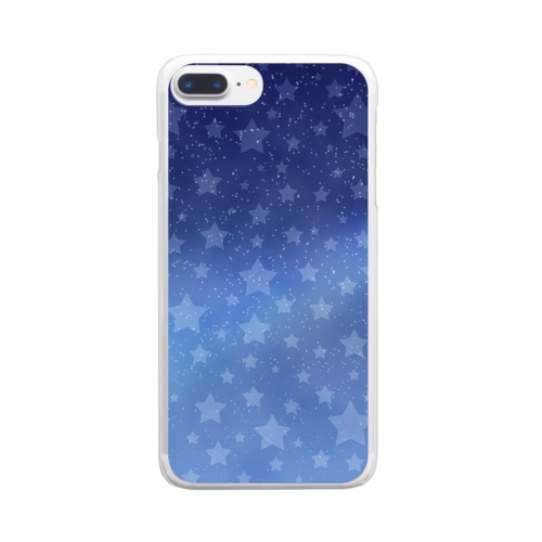 星めいっぱい Clear Smartphone Case