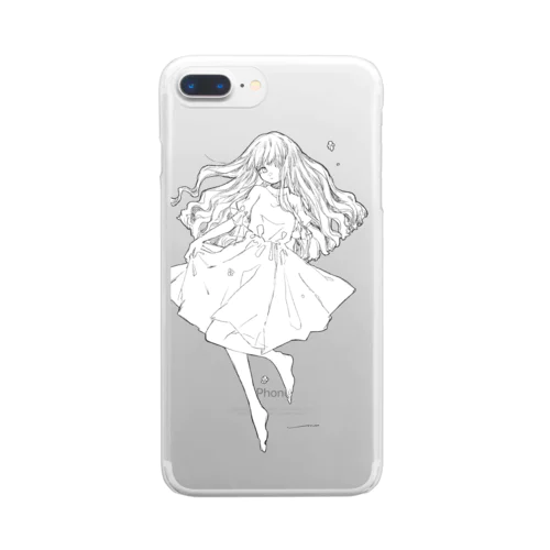 しろくてあまい Clear Smartphone Case