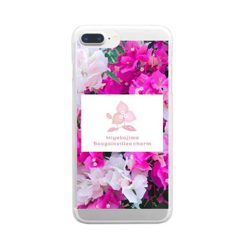 Miyakojimajima Bougainvillea charm Clear Smartphone Case