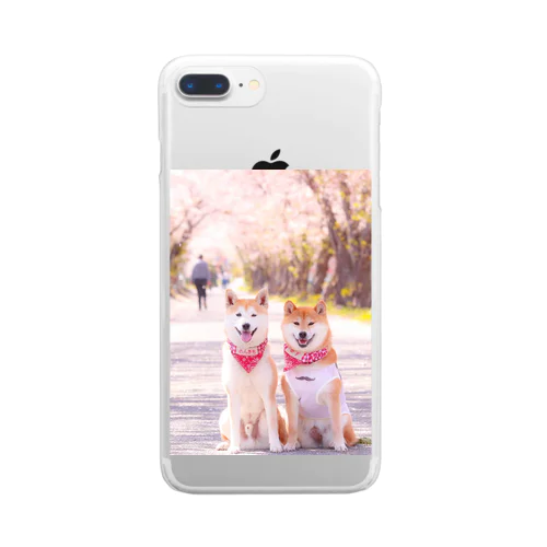 柴犬ノン吉 Clear Smartphone Case