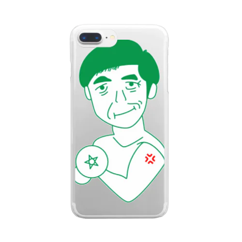 もりもりたかしくん Clear Smartphone Case