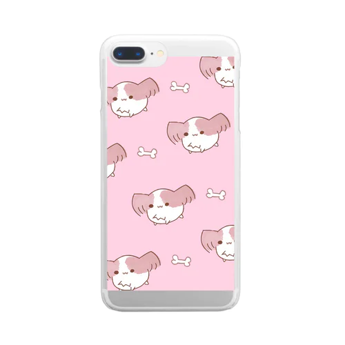 ぱぴよんくん　ゆめかわピンク Clear Smartphone Case