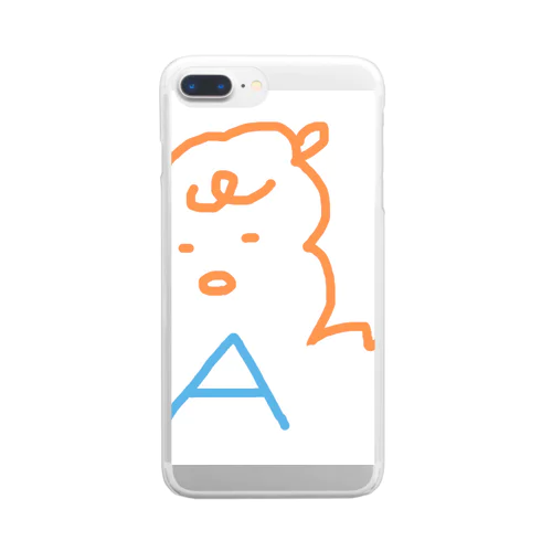 アルパカのAくん Clear Smartphone Case