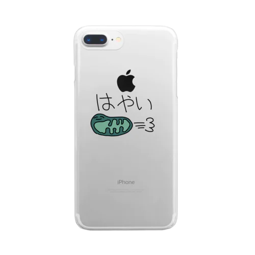 はやい Clear Smartphone Case