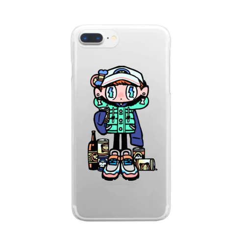 アル中 Clear Smartphone Case