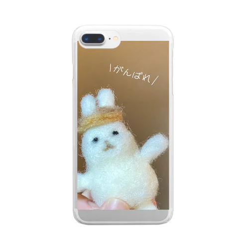 がんばれうさぎ Clear Smartphone Case