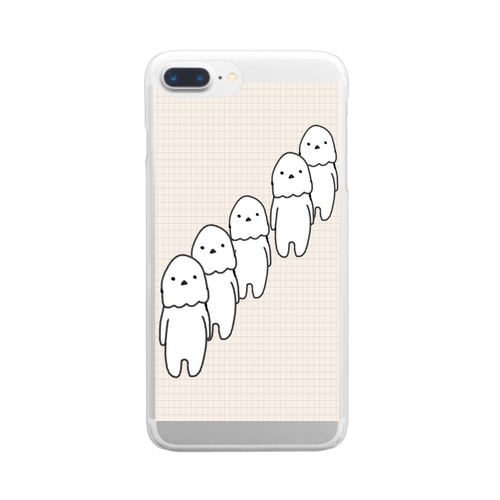 ぬぼ～さんズ Clear Smartphone Case
