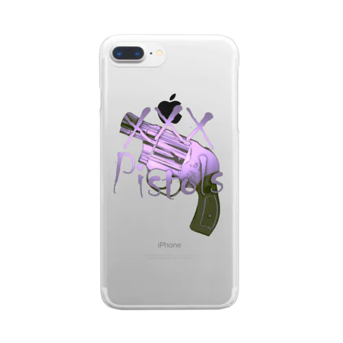 XXXpistolsパープルメタリック Clear Smartphone Case