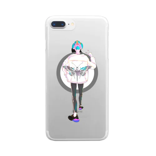 日本髪女子アロエ Clear Smartphone Case