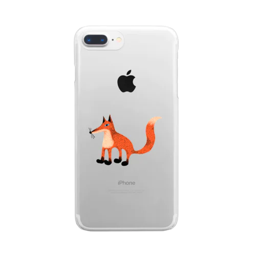 LONELY FOX Clear Smartphone Case