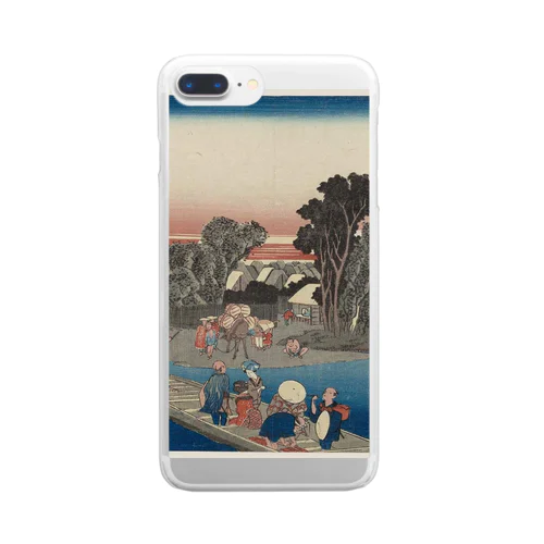 川崎 (六郷渡舟)　東海道五十三次 (保永堂版)　歌川広重 Clear Smartphone Case