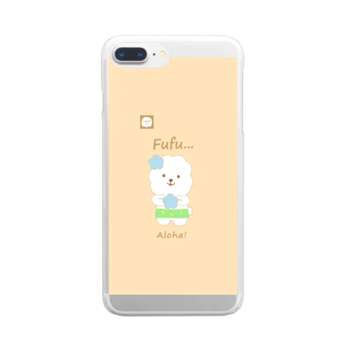 【COLOM.】コロ。ビションフリーゼ犬【ふぅふぅ】iphoneアイフォンスマホケースaloha!!! Clear Smartphone Case