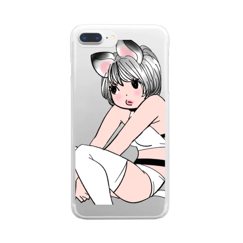 にゃん民 Clear Smartphone Case