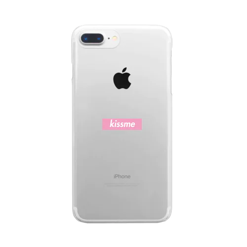 kissme box logo Clear Smartphone Case