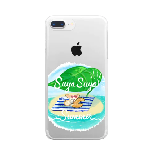 Suya suya summer vacation Clear Smartphone Case