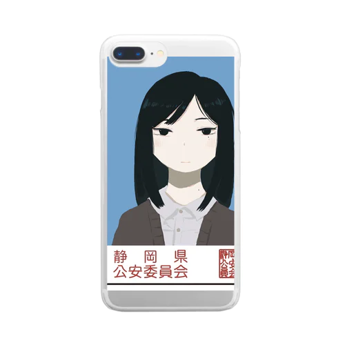 女の証明写真 Clear Smartphone Case