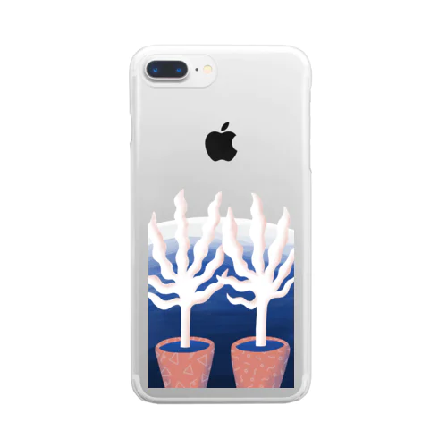 GHOST BOTANICAL Clear Smartphone Case