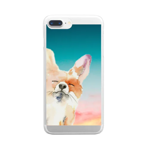 Fox illustrated new design Clear Smartphone Case