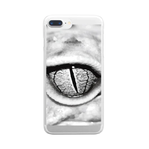 gecko leopard　eye Clear Smartphone Case