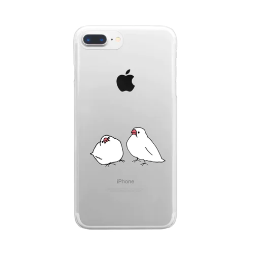 不貞腐れ文鳥くん〜生き別れの兄弟編〜 Clear Smartphone Case