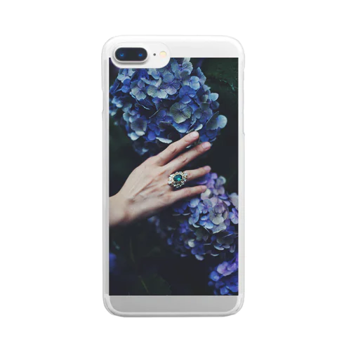 紫陽花 Clear Smartphone Case