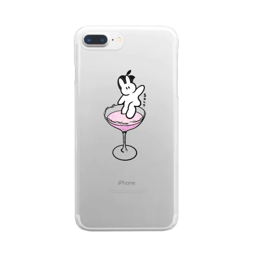 カクテルとうさぎ Clear Smartphone Case