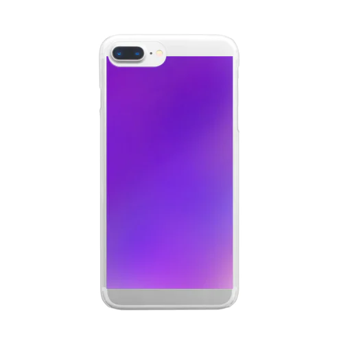 むらさきです。 Clear Smartphone Case