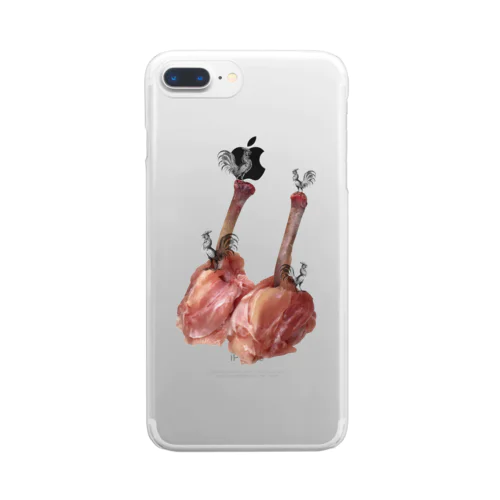 肉食／チキン×鶏さん Clear Smartphone Case