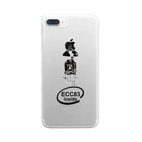 真空管ECC83黒 Clear Smartphone Case