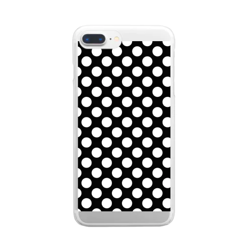 Dot(White/Black) Clear Smartphone Case