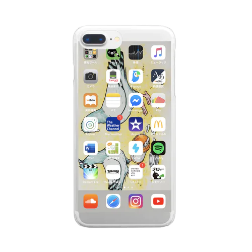 僕のiPhoneのアプリ Clear Smartphone Case