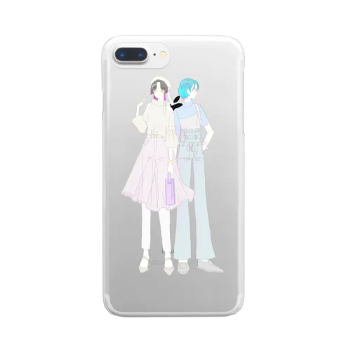 淡い秋の装い Clear Smartphone Case