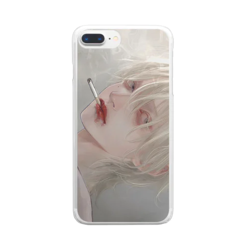 【ふたつ】iPhoneケース Clear Smartphone Case