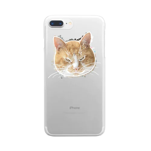 まんまる猫 Clear Smartphone Case