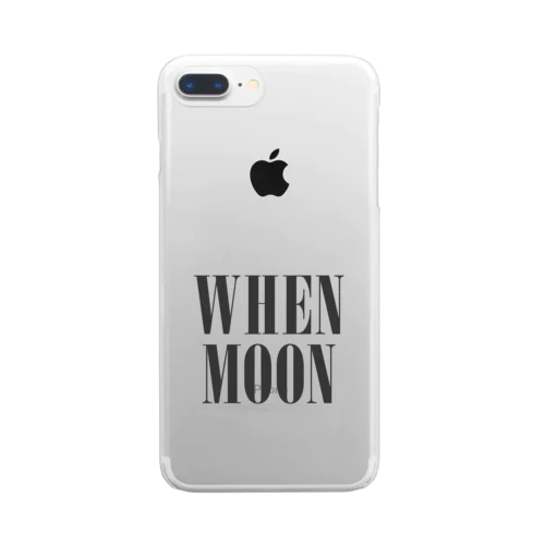 WHEN MOON Clear Smartphone Case