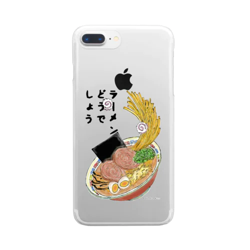 ラーメンどうでしょう Clear Smartphone Case