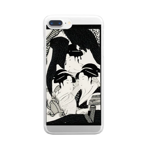 花世絵 Clear Smartphone Case