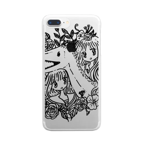 ユタラプトルガール Clear Smartphone Case