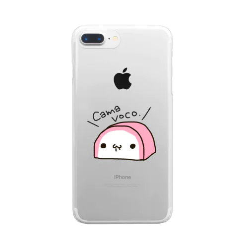 かまぼこじゃない。カマヴォコ。 English ver. Clear Smartphone Case