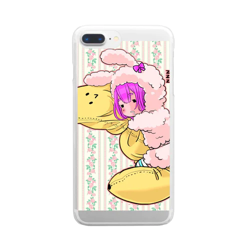 ねぼすけばななアイコン Clear Smartphone Case