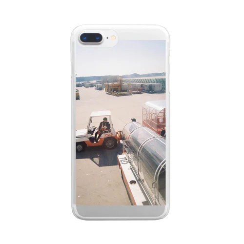 働く車 空港 Clear Smartphone Case